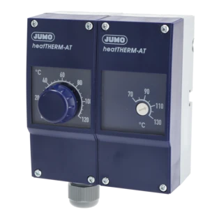 Comb. JUMO heatTherm TR + STW 603070/0120, TR 0..+120&deg;C, STW +70.130&deg;C