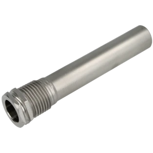 Doppel-Tauchh&uuml;lse 1/2" Edelstahl V4A f&uuml;r 2 - 3 F&uuml;hler 100 mm