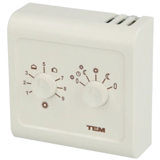 TEM Fernsteller mit Erfassung der Raumtemperatur FS3601