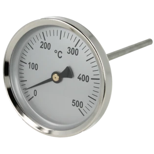 Thermometer, Bi-Metall 0 bis +500 &deg;C 80mm DRM 100 mm Sonde
