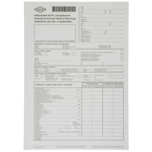 Pr&uuml;fbericht &Ouml;l-/Gasbrenner