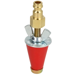 Gaspr&uuml;fstopfen konisch 3/8" - 1/2" f&uuml;r Gasleitungspr&uuml;fger&auml;t