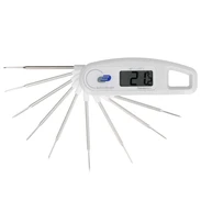 Foldable pocket thermometer