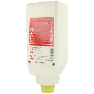 Care cream Stokolan 1L soft bottle for wall dispensers