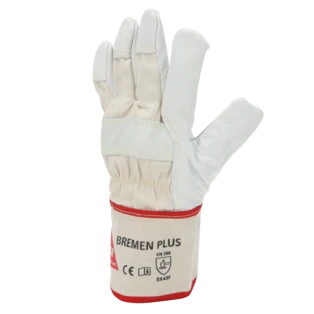 Cut-resistant work gloves made of cow grain leather