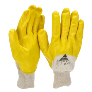 Cotton gloves with nitrile coating