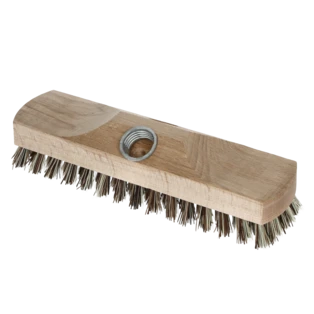 Scrubbing brush with very hard bristles