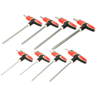 T-handle Allen key set for internal hexagon screws 8-piece