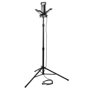 LED work floodlight with tripod and 14,000 lumens