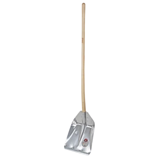 Leichtmetall-Schaufel mit Rand und Schutzkante