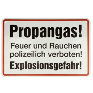 Sign "Propangas" 200 x 300 mm aluminium