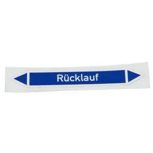 Pipe marking 15 x 100 return pipe, self-adhesive
