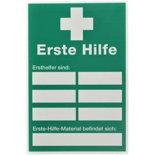 Sign board First Aid 300 x 200, plastic