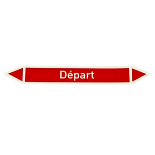 Pipe marking 15 x 100 Depart, self-adhesive