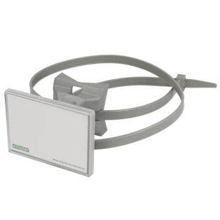 porte-&eacute;tiquette Quick 70 x 50,8 mm avec bande de serrage rapide