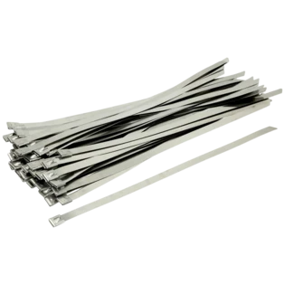 Stainless steel cable ties 12 x 440 mm with ball locking absolutely fireproof