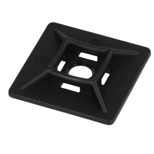 Zoccolo adesivo per fermacavi 28 x 28 x 5,7 mm nero