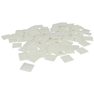 Adhesive socket for cable ties 19 x 19 x 4.4 mm natural