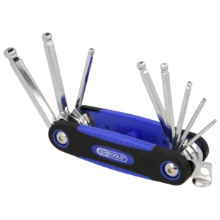 Inbussleutelset met kogelkop, 8-delig