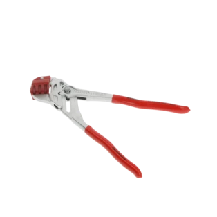 Tile breaking pliers with positioning jaw 