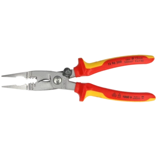 Pinza multifunzionali VDE 200 mm con molla d'apertura