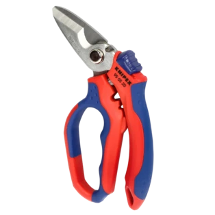 Electricians' shears angled