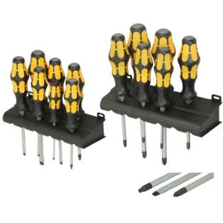 Jeu de tournevis Big Pack 900 15 pi&egrave;ces avec heurtoir &agrave; admission