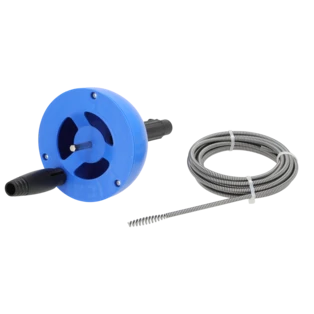 Pipe cleaning device for manual and electric operation