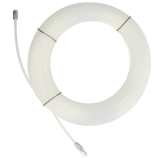 Tire-fil avec anneau et ressort &Oslash; 3 mm nylon 20 m