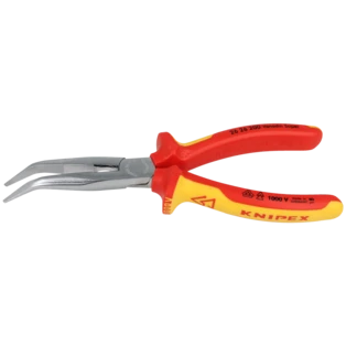 KNIPEX snipe nose side cutting pliers VDE L: 200 mm 40&deg; jaws