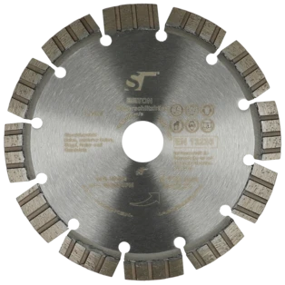 Universal diamond cutting blade for concrete