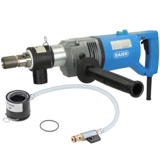 Dry / wet diamond core drilling machine with soft impact function