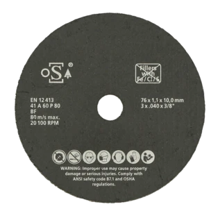 Diamond cutting blades &Oslash; 76 mm for inox