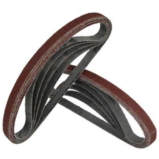 Abrasive belts 10 x 330 mm grit 60 