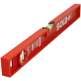 Wasserwaage PF 50 aus rotem Spezialkunststoff