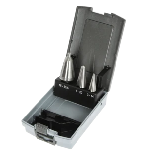 Set punte allargafori in acciaio HSS  &Oslash; 3-30,5 m per lamiere