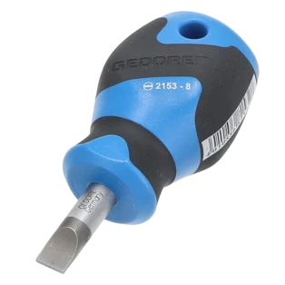 Screwdriver short slot 8 mm