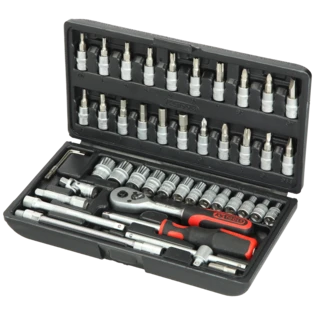 Kit chiavi a bussola a giravite Superlock 46 pezzi per 1/4"