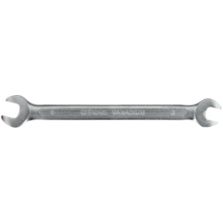 Double open-ended spanner 8 x 9 mm