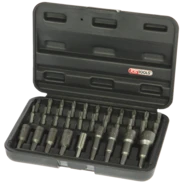 Screw-in tool set 1/4" 31 pieces