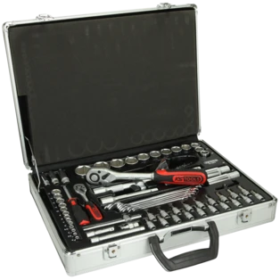 KS Superlock jeu de douilles 1/4'' + 1/2" 70 pi&egrave;ces