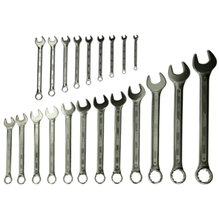 Combination spanner set 21 pieces