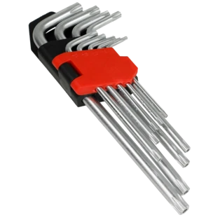 Torx L-key set 9 pieces