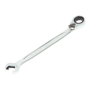 Combination spanner reversible with ratchet  in ring and open jaw 10 mm