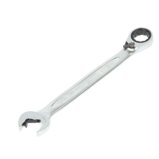 Combination spanner reversible with ratchet  in ring and open jaw 19 mm