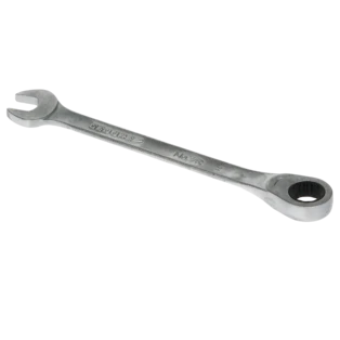 Open-end spanner with ring ratchet 8 mm