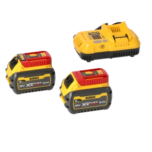54V XR FLEXVOLT accu met 6 Ah set van 2 met lader