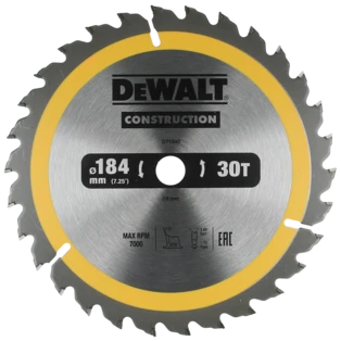 CONSTRUCTION cirkelzaagblad &Oslash; 184 mm met 30 tanden