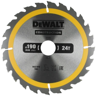 CONSTRUCTION manual circular saw blade &oslash; 190 mm with 24 teeth
