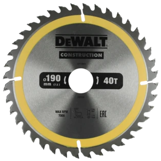 CONSTRUCTION Handkreiss&auml;geblatt &Oslash; 190 mm mit 40 Z&auml;hnen